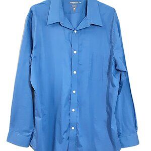 Croft & Barrow Men's Dress Shirt Size 18.5/36-37, Dark Blue, Classic Fit